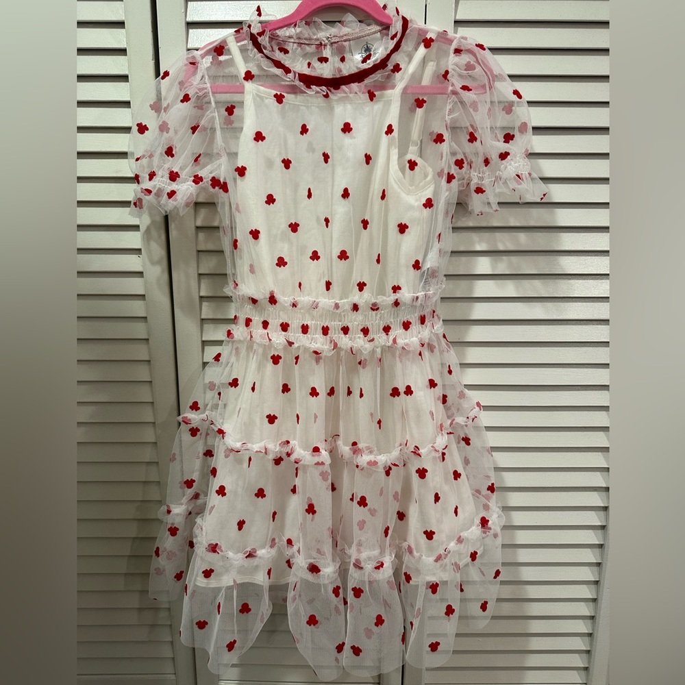Mickey Mouse Red and White Dress